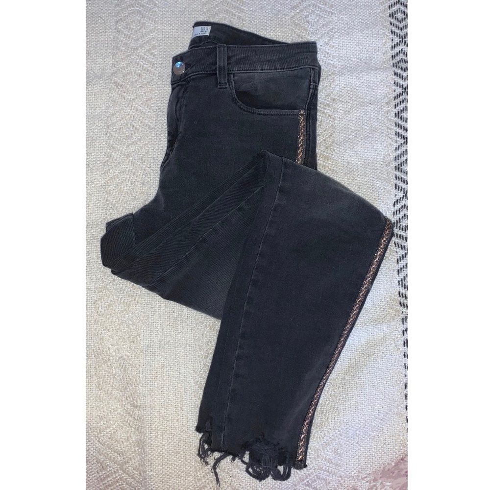Zara Black Faded Skinny Jean